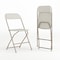 Flash Furniture Hercules Series Plastic Folding Chair Beige - 2 LB Weight Capacity Comfortable Event Chair-Lightweight Folding Chair, PK2 2-LE-L-3-BEIGE-GG - alternate 1